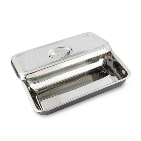 Stainless Steel Instrument Tray AAProTools Organizer Lid and Grip-2