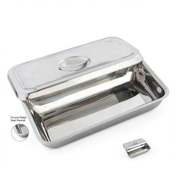 Stainless Steel Instrument Tray AAProTools Organizer Lid and Grip-1