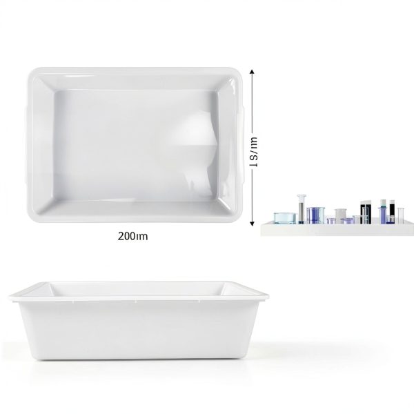 Remerry 6 Pack Polypropylene Lab Tray 20x14x5 Acid Resistant High Temp-1