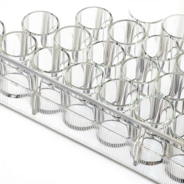 48 Holes Disposable Serving Tray TEHAUX Ceramic Well Plate Size 2-6