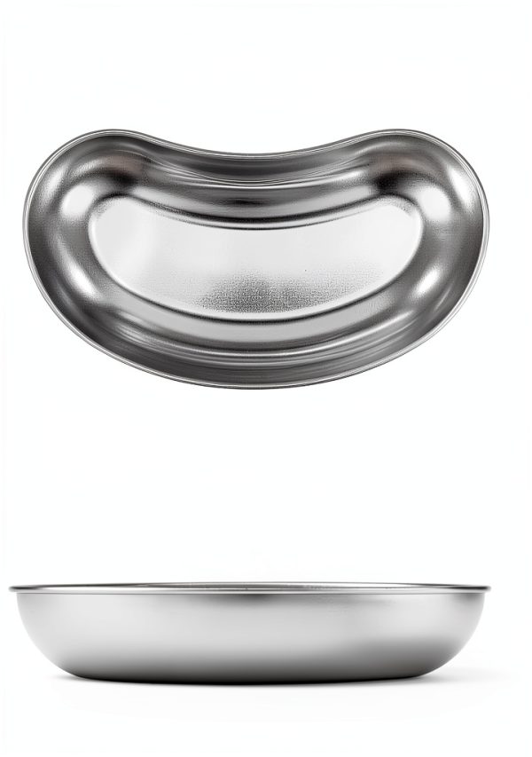 Stainless Steel Kidney Tray by QWORK – 7" Lab Dish, 4‑Piece Set-5