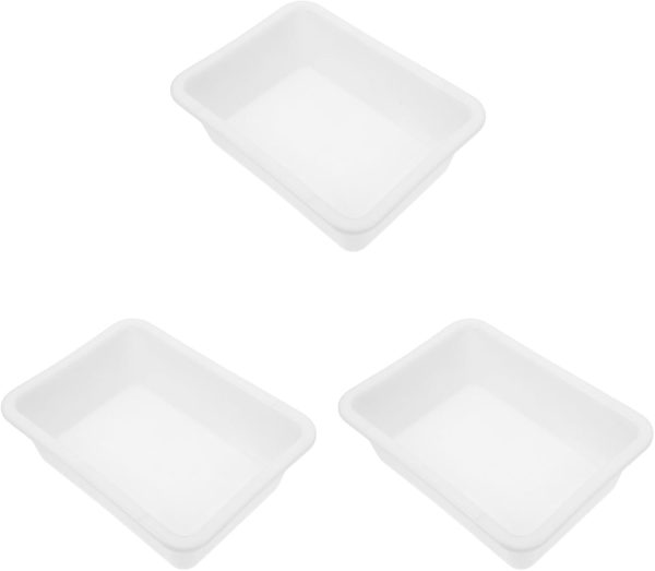 Lab Trays ULTECHNOVO 3 Piece Leak Proof Plastic Set 9.25x6.88x8.26 in-0