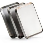 Stainless Steel Tray 3PCS 8"x10.5"x1" Dental by LANIAKEA-0