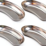 Stainless Steel Kidney Tray by QWORK – 7" Lab Dish, 4‑Piece Set-0