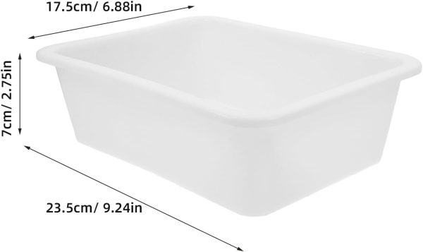 Lab Trays ULTECHNOVO 3 Piece Leak Proof Plastic Set 9.25x6.88x8.26 in-1