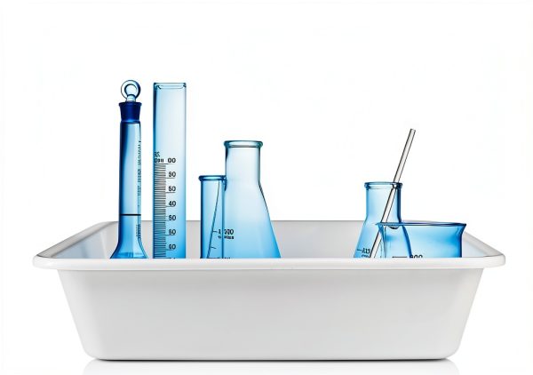 3Pcs Chemical Reagent Containment Tray, Alkali Resistance and Acid Resistance Laboratory Spill Tray, Plastic Laboratory Storage Supplies, Chemical Instrument (Large/Medium/Small)-5