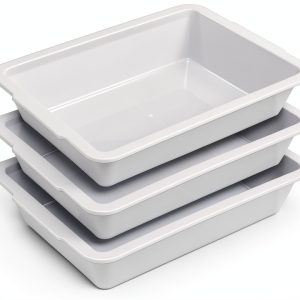 Remerry 6 Pack Polypropylene Lab Tray 20x14x5 Acid Resistant High Temp-0