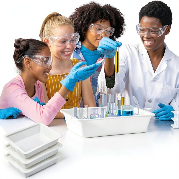 Remerry 6 Pack Polypropylene Lab Tray 20x14x5 Acid Resistant High Temp-5