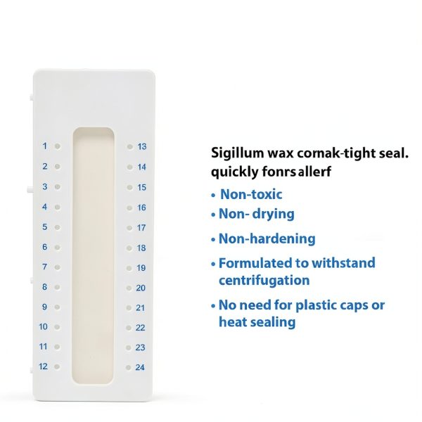 Capillary Tube Holding Tray Globe Scientific 24-Place Wax Seal Pack10-1