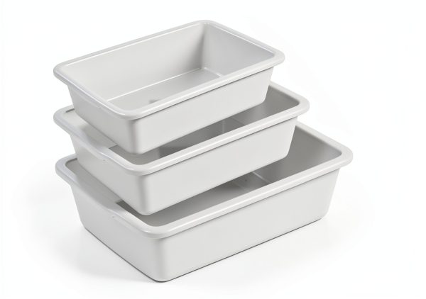 3Pcs Chemical Reagent Containment Tray, Alkali Resistance and Acid Resistance Laboratory Spill Tray, Plastic Laboratory Storage Supplies, Chemical Instrument (Large/Medium/Small)-4