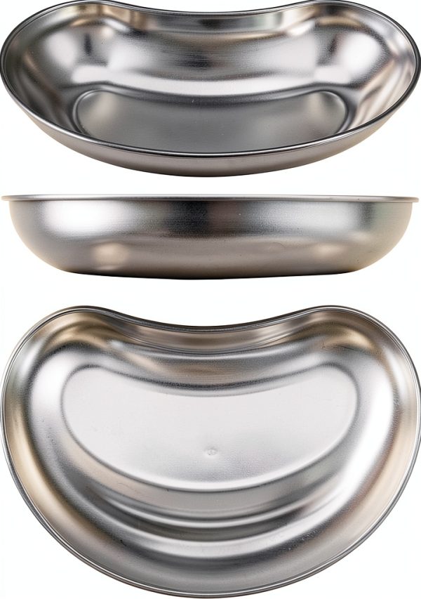 Stainless Steel Kidney Tray by QWORK – 7" Lab Dish, 4‑Piece Set-1