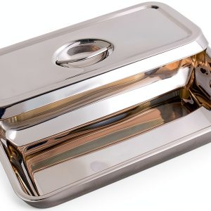 Stainless Steel Instrument Tray AAProTools Organizer Lid and Grip-0