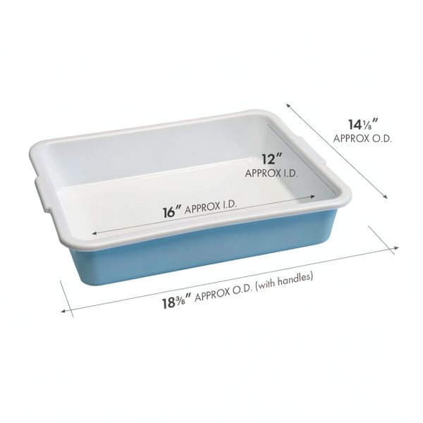 Polypropylene Multi-Purpose Tray United Scientific – 18" x 14" x 3"-1